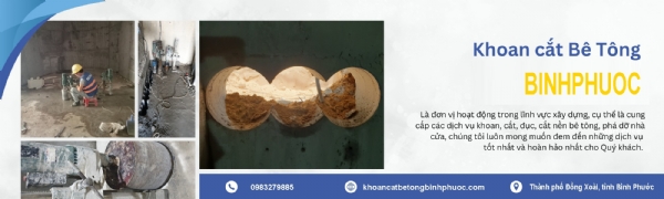 Chuyên cung cấp các dịch vụ khoan cắt bê tông dục pha bê tông khoan cắt bê tông